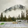 Snowy Mountain Landscape Wallpaper Mural