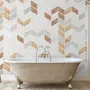 Polygonal Square Geometric Pattern Wallpaper Mural