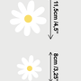 Petites fleurs mignonnes pour chambre d'enfant Stickers muraux