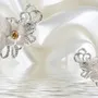 Papier peint marguerite à diamants floraux de luxe