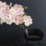 Wandtattoo Kinderzimmer Rosa Weiße Pfingstrosen Blumensträuße