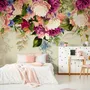 Classical Colorful Vine Flowers Wallpaper Mural