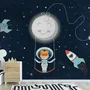 Astronaut Girls in the Space Ship Wallpaper Mural