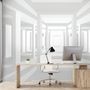 3D Look Abstract Architecture White Corridor Wallpaper Mural