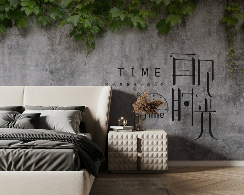 Nostalgic Ivy Leaf Wallpaper Mural
