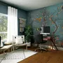 Watercolor Chinoiserie Fruit Trees Wallpaper Mural