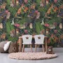 Watercolor Cute Kids Forest Animals in Forest Wallpaper Mural
