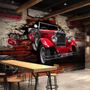 3D Look Vintage Car Wallpaper Mural