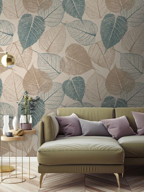 Vintage Leaf Wallpaper Mural