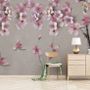 Cherry Blossom with Pink Birds Wallpaper Mural