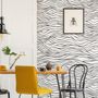 Black and White Minimalistic Abstract Line Art Wallpaper