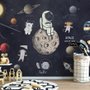 Fototapete Astronaut und Tiere im Weltraum für Kinder