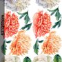 Orange Peony Floral Wall Decal Sticker