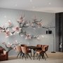 3D Optik Rosa Magnolienblüten Fototapete