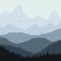 Mountain Landscape Silhouette