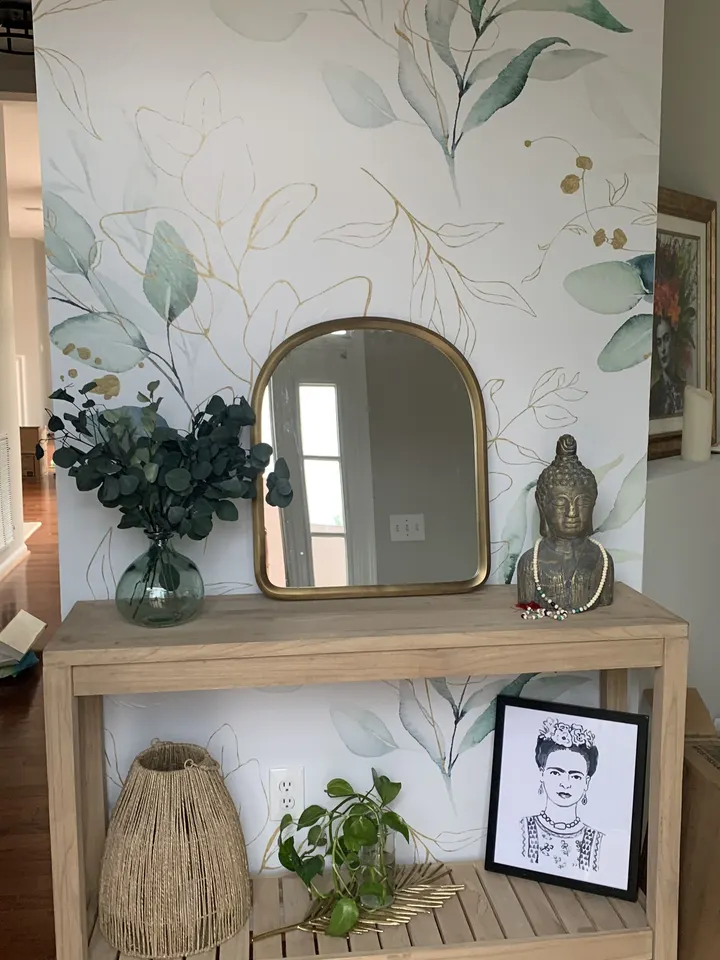 Eucalyptus Leaf Pattern Wallpaper Mural