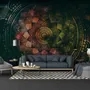 Dark Shining Mandala Wallpaper Mural