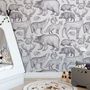 Nordic Animal Drawing for Kids Wallpaper Mural