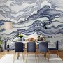 Nordic Abstract Waves Wallpaper Mural