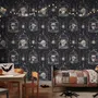 Dark Romantic  Gothic Skull Cage Wallpaper Mural 