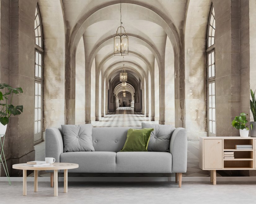 Arch Corridor Wallpaper Mural