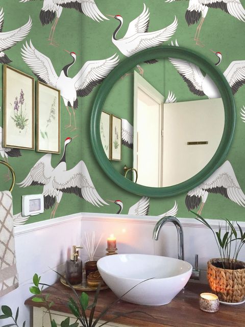 Crane Birds Wallpaper Mural