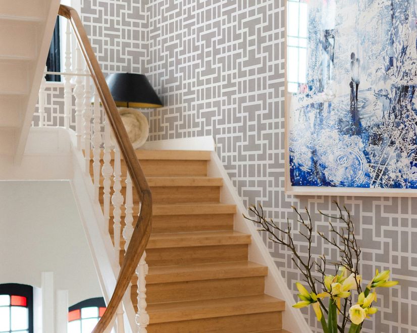Modern Geometric Maze Wallpaper - STYLE 3