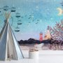 Papier peint panoramique paysage marin avec grande roue