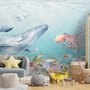 Kids Cute Whale Undersea Wallpaper Murals