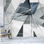 Modern Geometric Triangle Art Wallpaper Mural