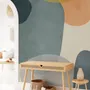 Abstract Geometric Shapes Paintbrush Art Wallpaper Mural