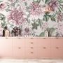 Florals With Green Leafs Wallpaper Mural