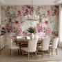 Vintage Flower Bouquet Wallpaper Mural