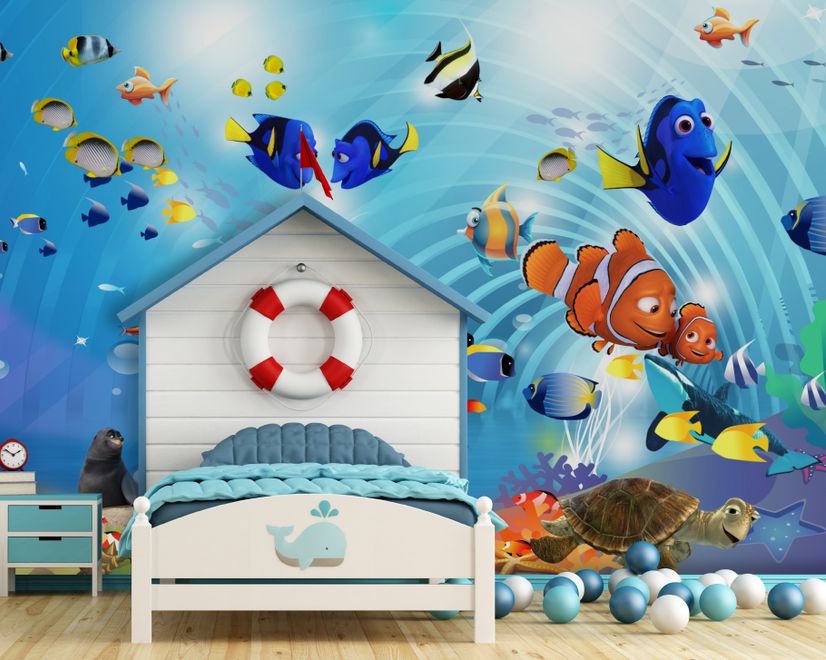 Cartoon Sea Wallpaper Mural