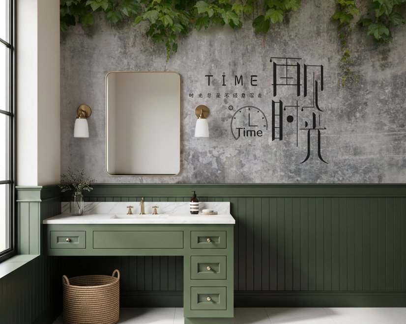 Nostalgic Ivy Leaf Wallpaper Mural