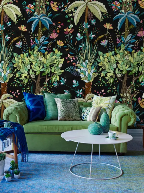 Vintage Big Tree Forest Wallpaper Mural