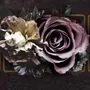 Dark Rose Floral Wallpaper Mural