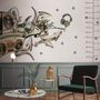 Vintage Music Old Radio and Headphone Wall Decal Sticker
