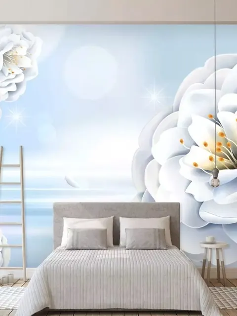 Abstract Art Floral Wallpaper Mural