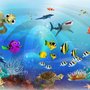 Cartoon Unterwasser-Fototapete