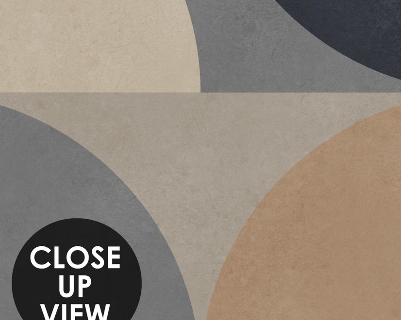 Retro Abstract Geometric Shapes Wallpaper Mural