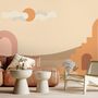 Abstract Desert Art with Stairs Wallpaper Mural