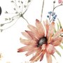 Papier peint panoramique aquarelle douce fleurs sauvages