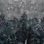 Dark Green Leafy Scenery Wallpaper Mural