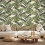 Vintage Banana Leaf Pattern Wallpaper Mural