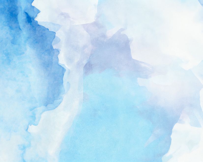 Watercolor Blue Brush Wallpaper Mural
