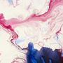 Papier peint panoramique rose bleu style marbre