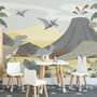 Papier peint dinosaures doux pour enfants