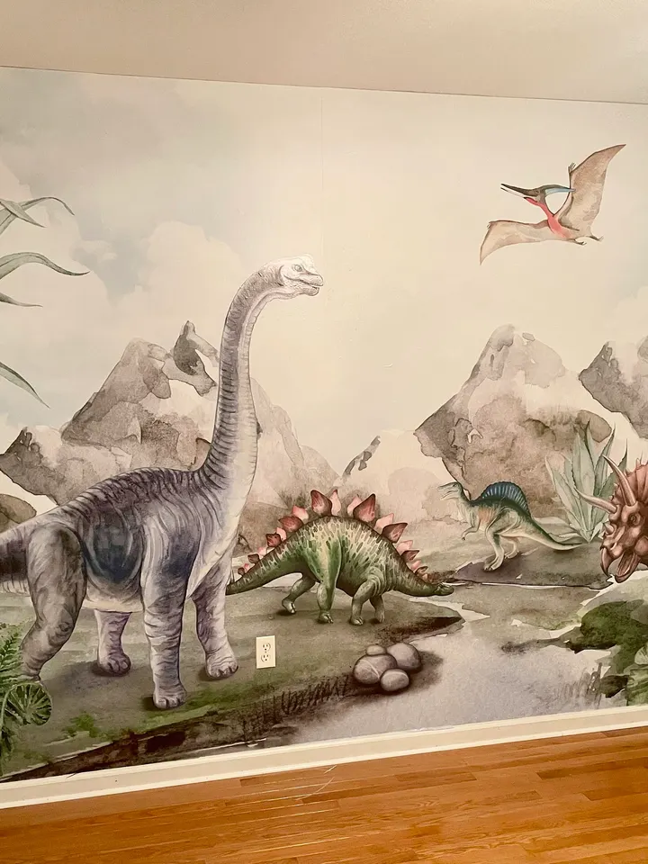 Kids Softs Dinosaur Jurassic World Wallpaper Mural