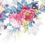 Watercolor Colorful Peony Flowers Wallpaper Mural